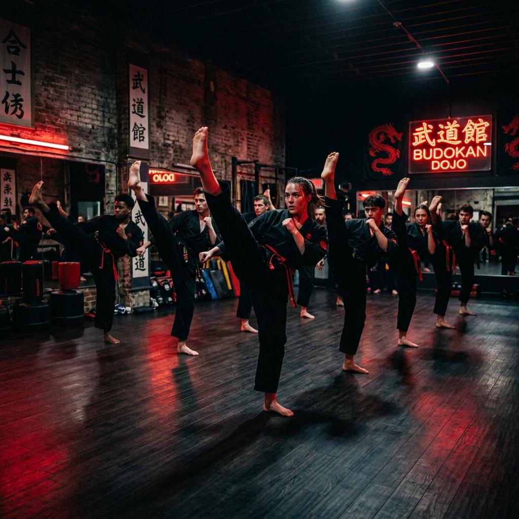 Martial Arts Class Kicks